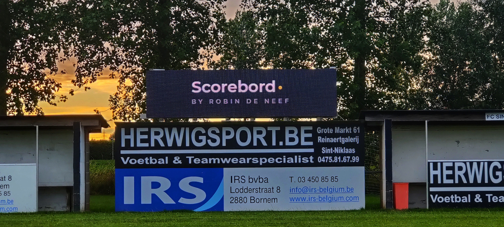 Scoreboard deployed in the real world.